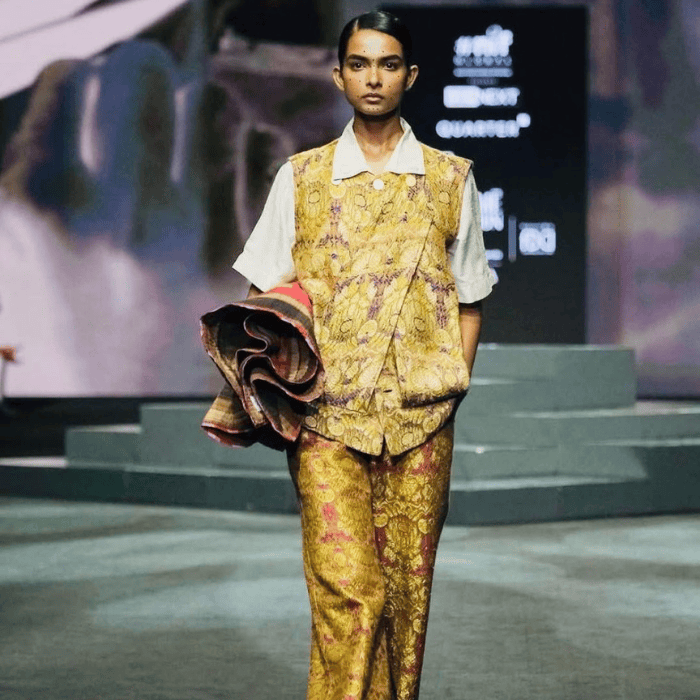 Ajanta lotus design Himroo jacket and pant Aurangabad Himroo Factory