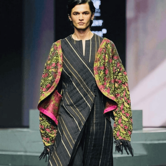 Tota Maina pattern Himroo jacket design Aurangabad Himroo Factory