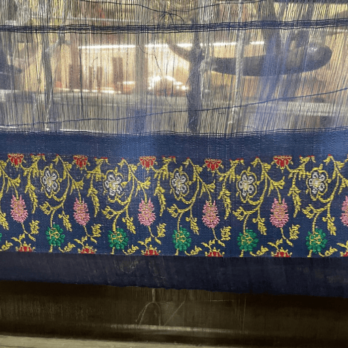Ahmedabadi Bel pattern traditional Himroo fabric design Aurangabad Himroo Factory