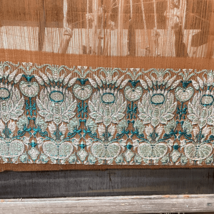 Ajanta lotus V2 Himroo textile pattern Aurangabad Himroo Factory