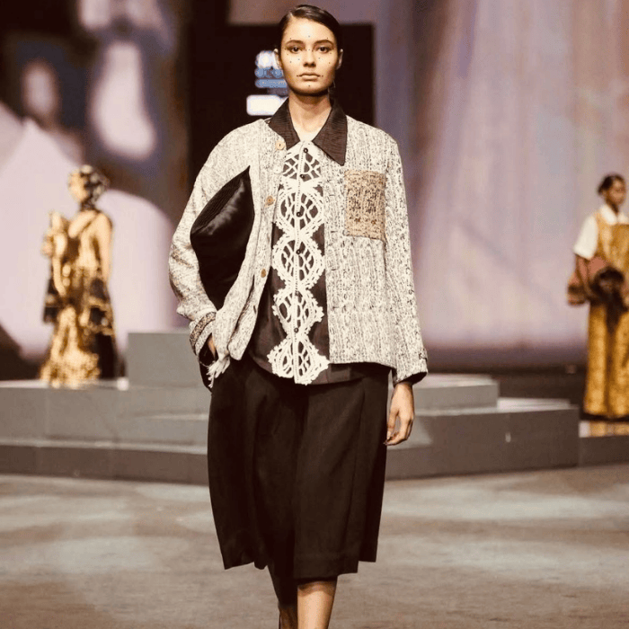 Himroo jacket showcased at Lakme Fashion Week Aurangabad Himroo Factory