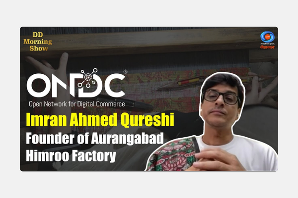 Doordarshan featuring traditional Himroo weaving heritage Aurangabad Himroo Factory